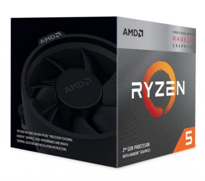 Procesador AMD RYZEN 5 3400G SPIRE COOLER RADEON, INCLUYE GRAFICOS